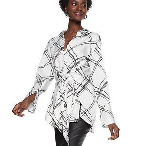Woman’s Nine West Collard Long Sleeve Tunic